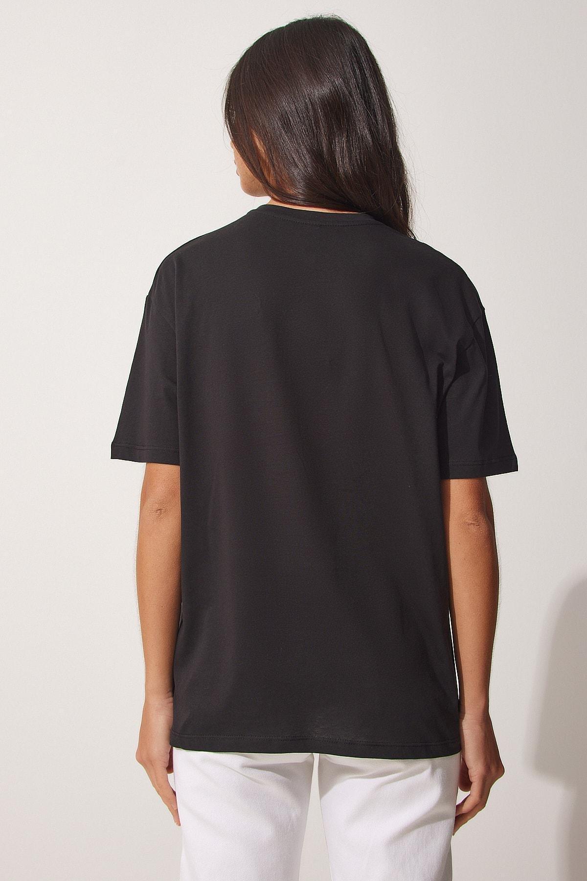 Black Oversize T-Shirt, , large image number 3