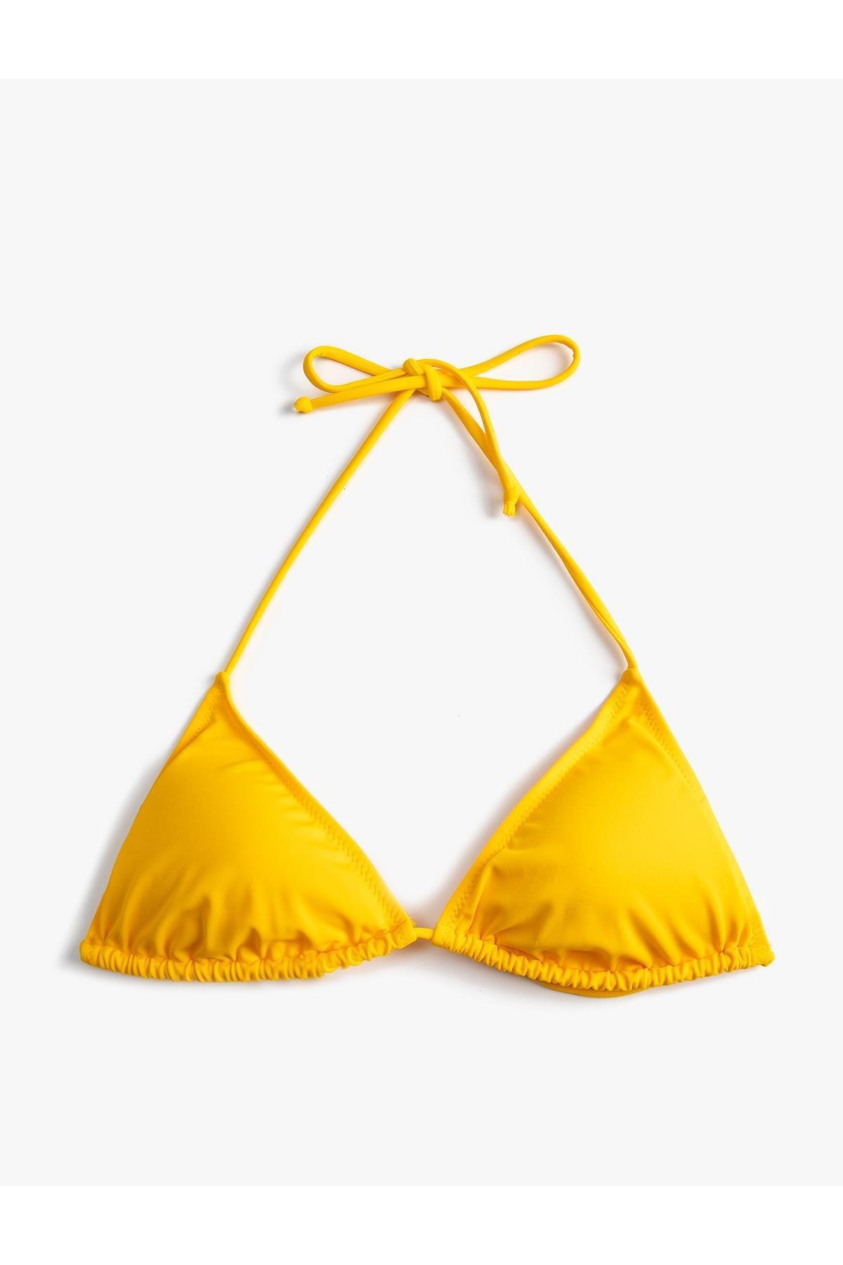 Koton - Yellow Triangle Bikini Top