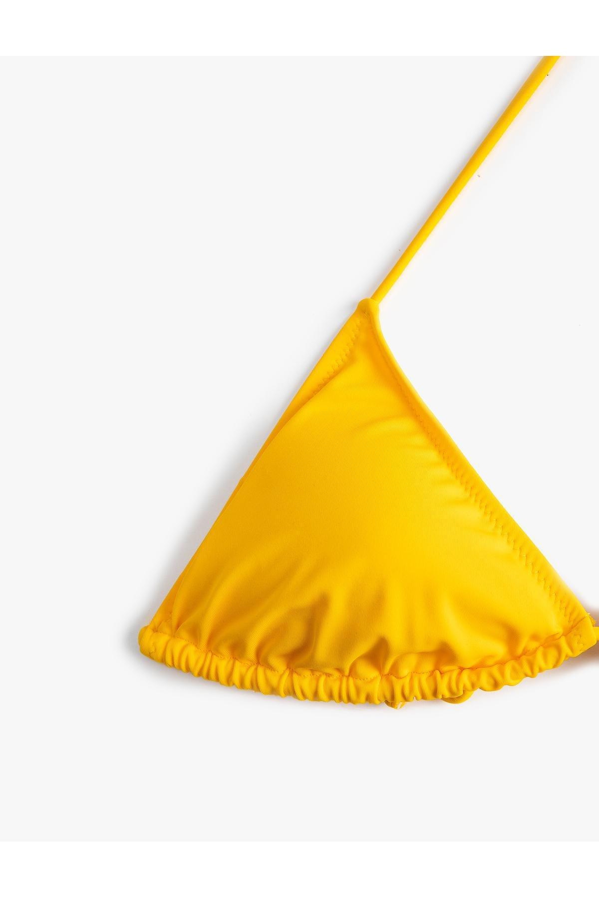 Koton - Yellow Triangle Bikini Top
