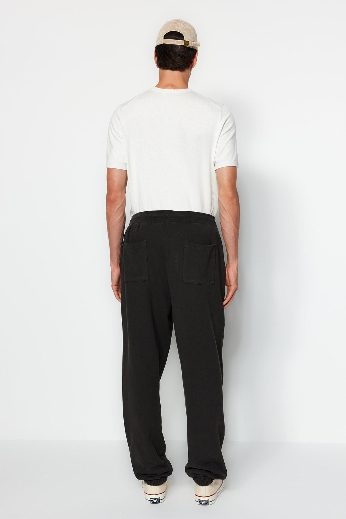 Grey Limited Edition Oversize Cotton Sweatpants, , large image number 4