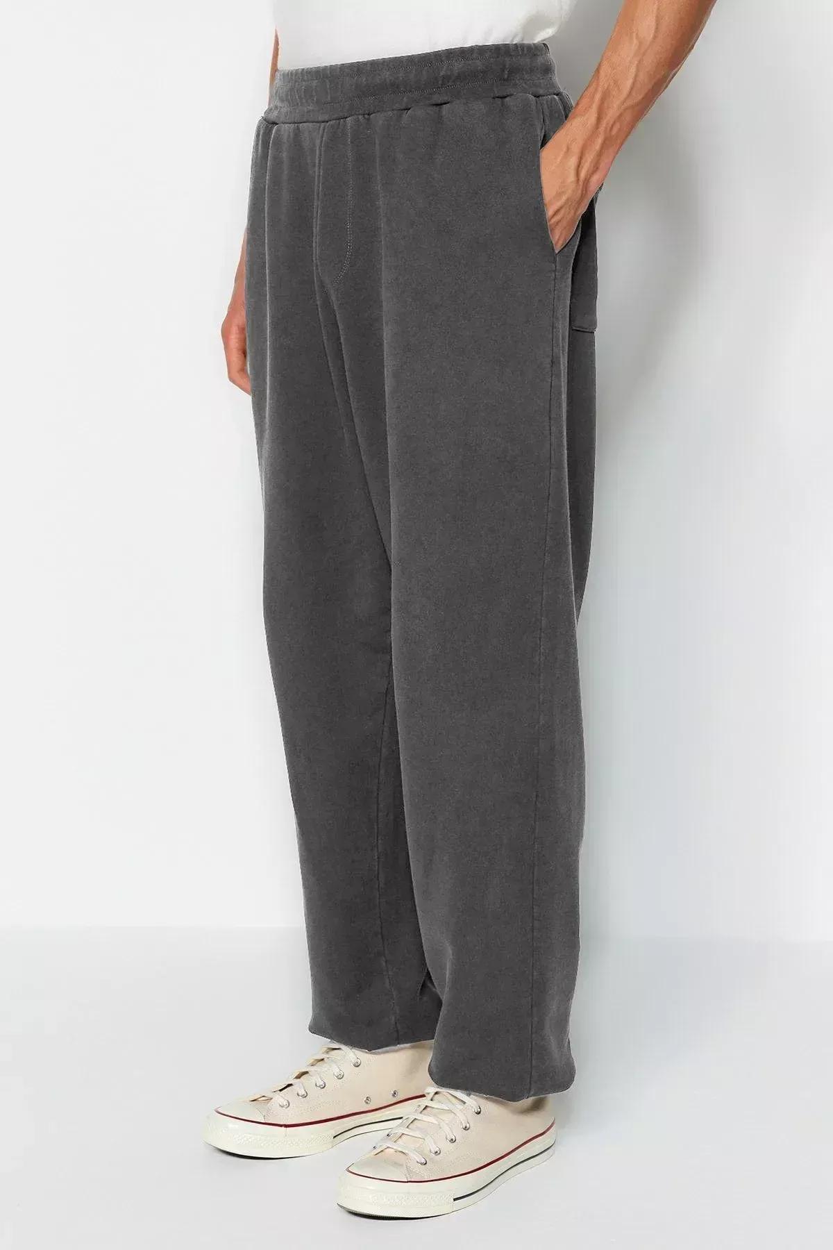 Grey Limited Edition Oversize Cotton Sweatpants, , large image number 6