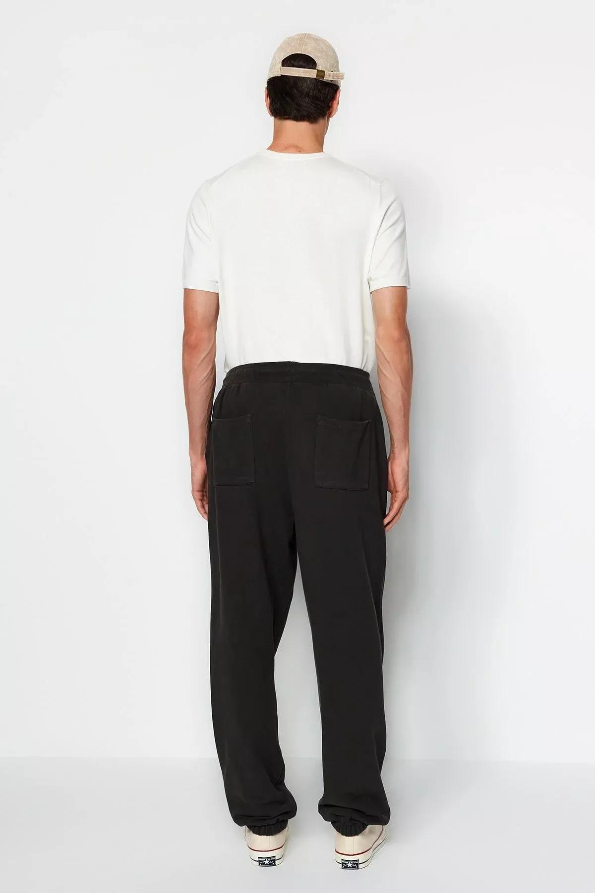 Grey Limited Edition Oversize Cotton Sweatpants, , large image number 9