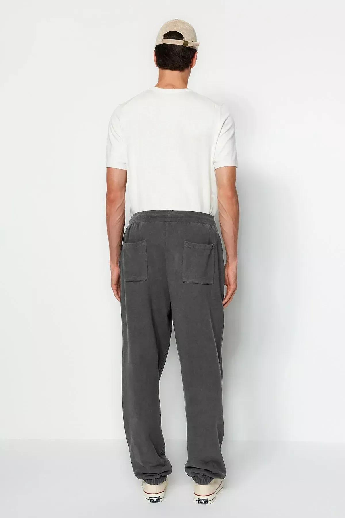 Grey Limited Edition Oversize Cotton Sweatpants, , large image number 12