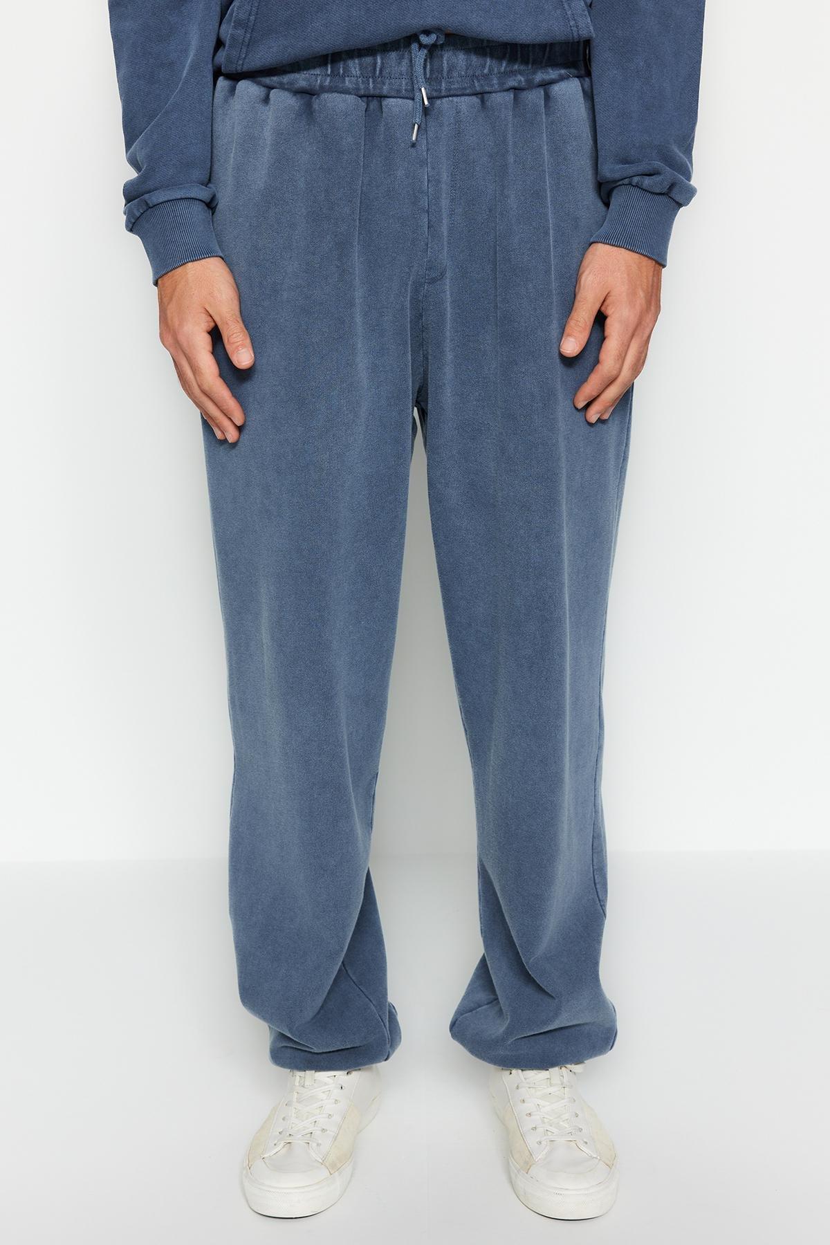 Blue Oversized Limited Edition Sweatpants., , large image number 2