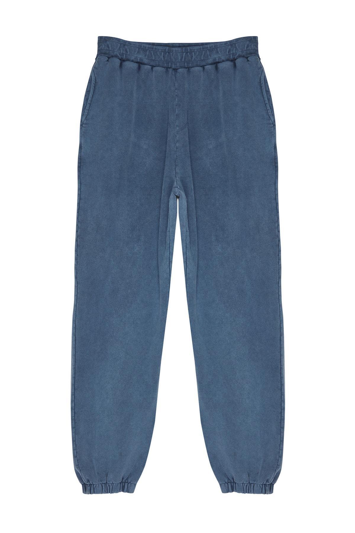 Blue Oversized Limited Edition Sweatpants., , large image number 4