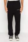 Trendyol - Black Oversize T Minimal Letter Sweatpants