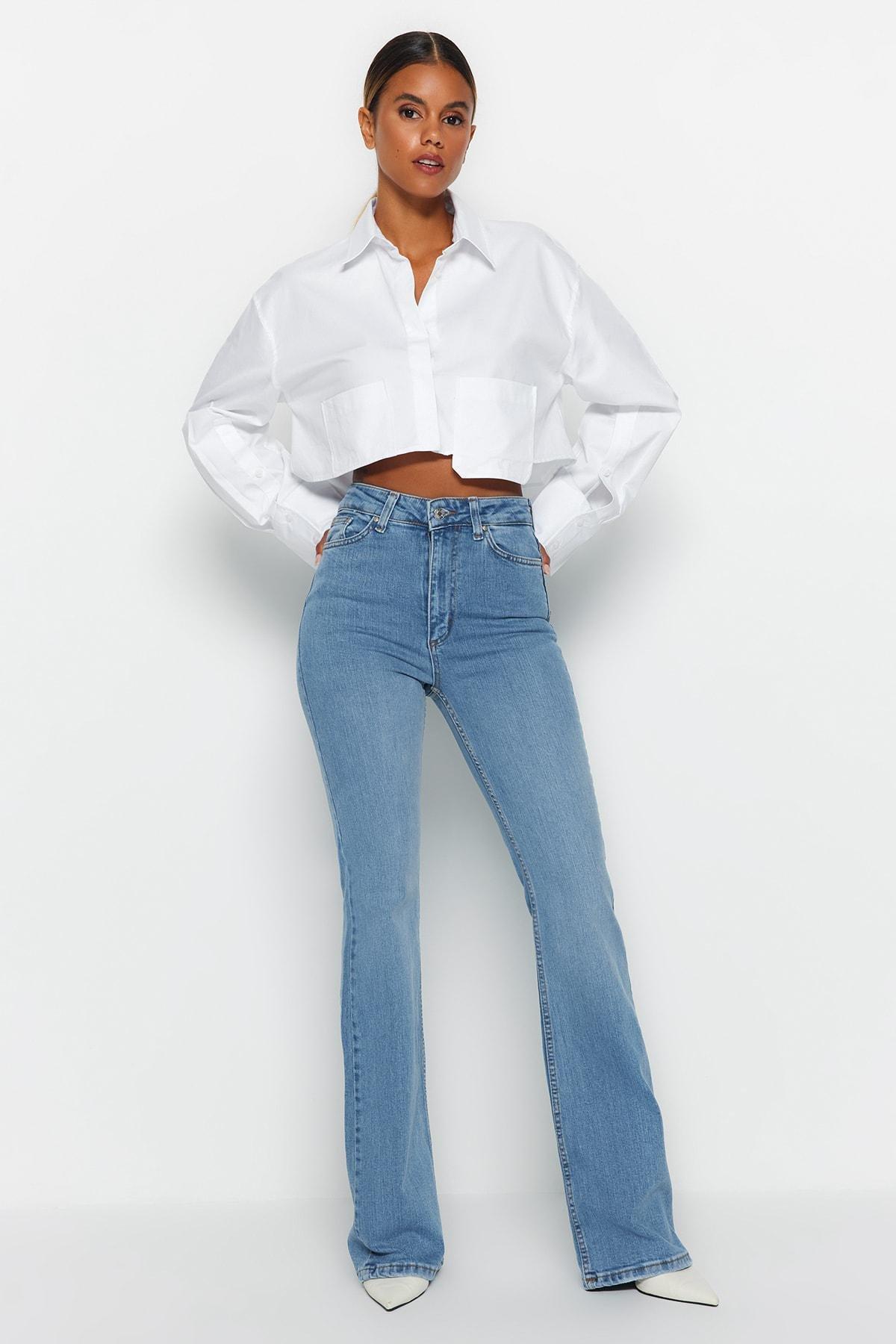 Trendyol - Blue Flare Jeans