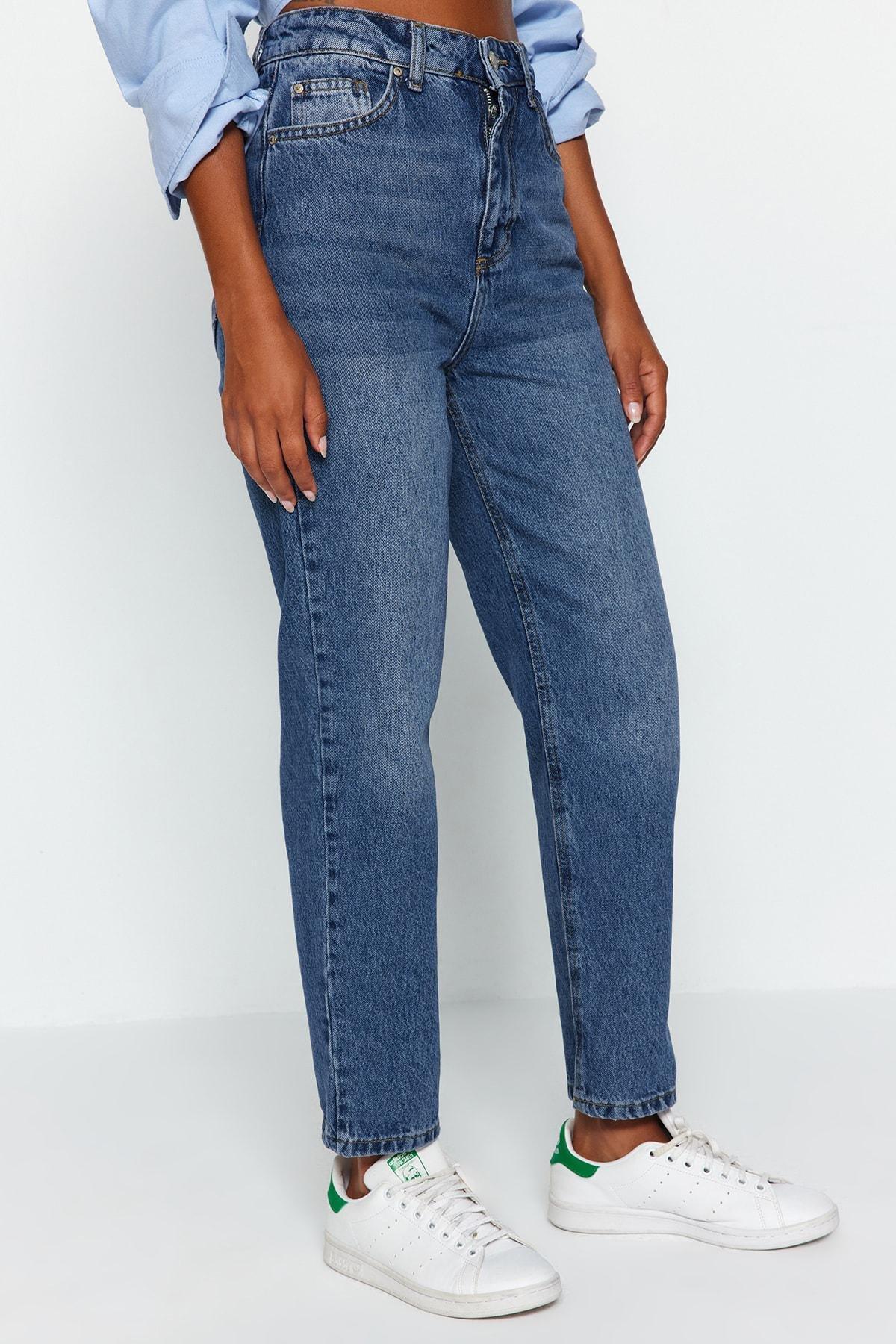Blue Mom Jeans, , large image number 4