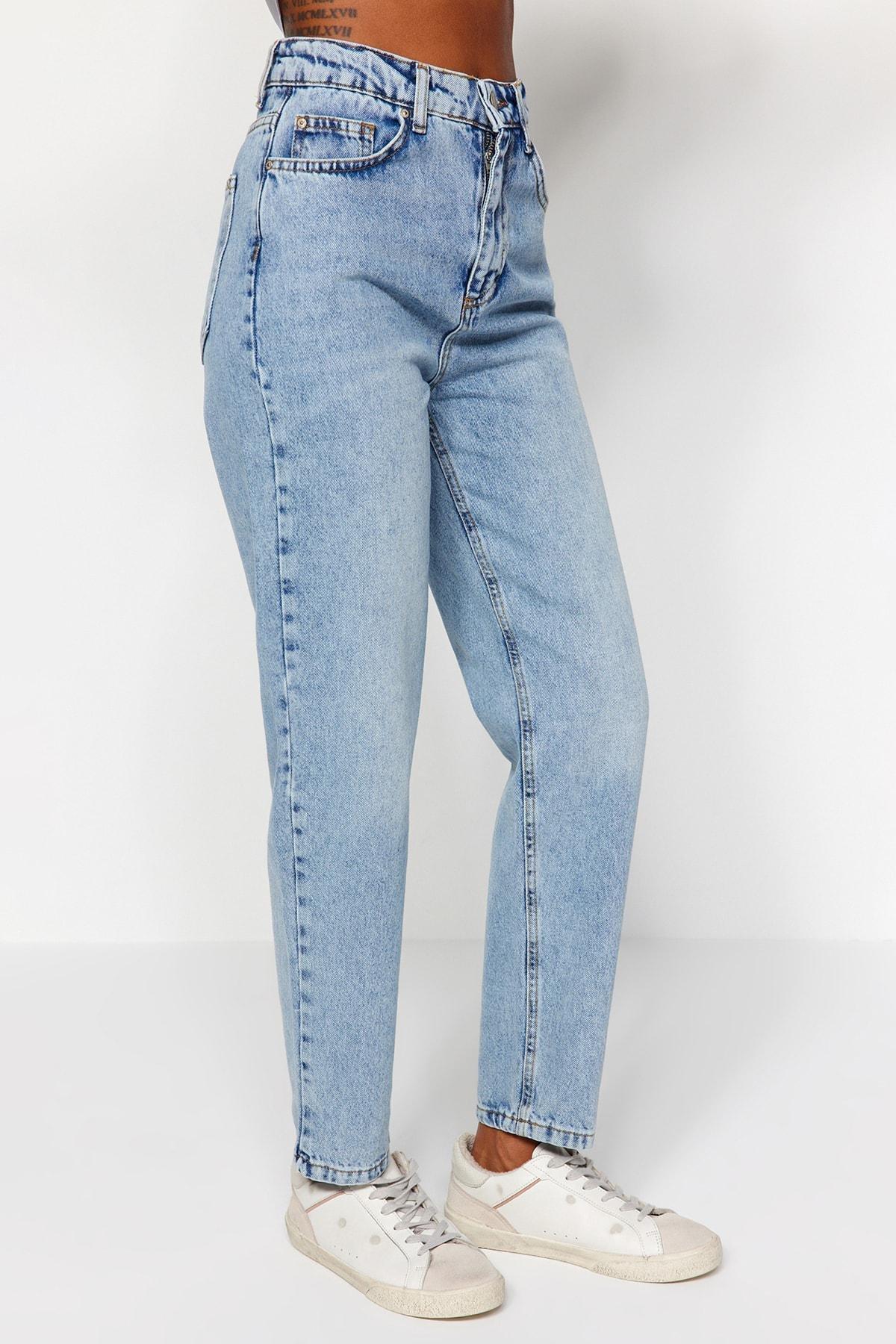 Blue Mom Jeans, , large image number 4