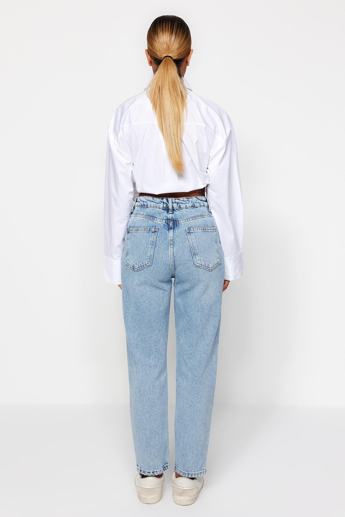 Blue Mom Jeans, , large image number 5