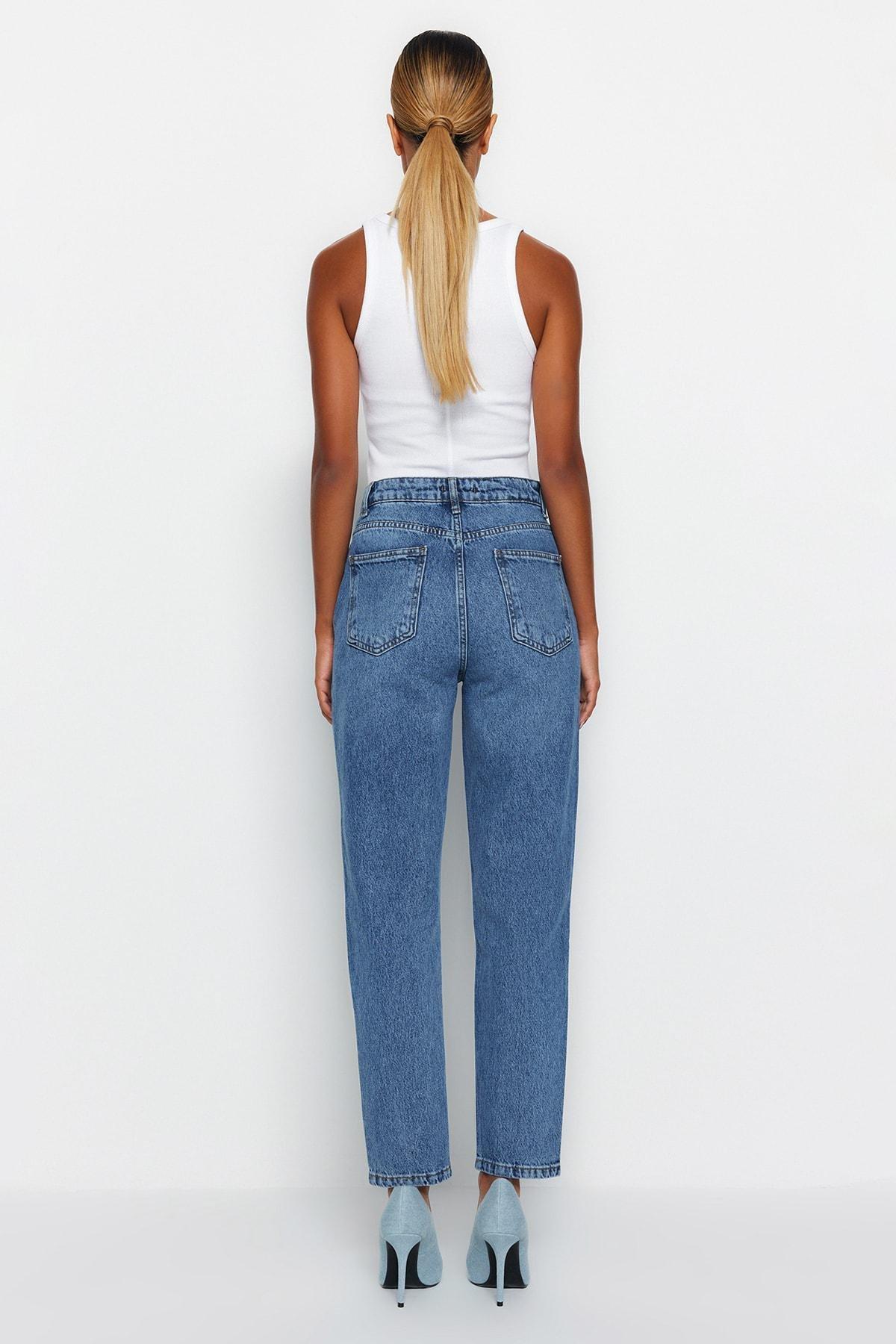 Blue Mom Jeans, , large image number 5