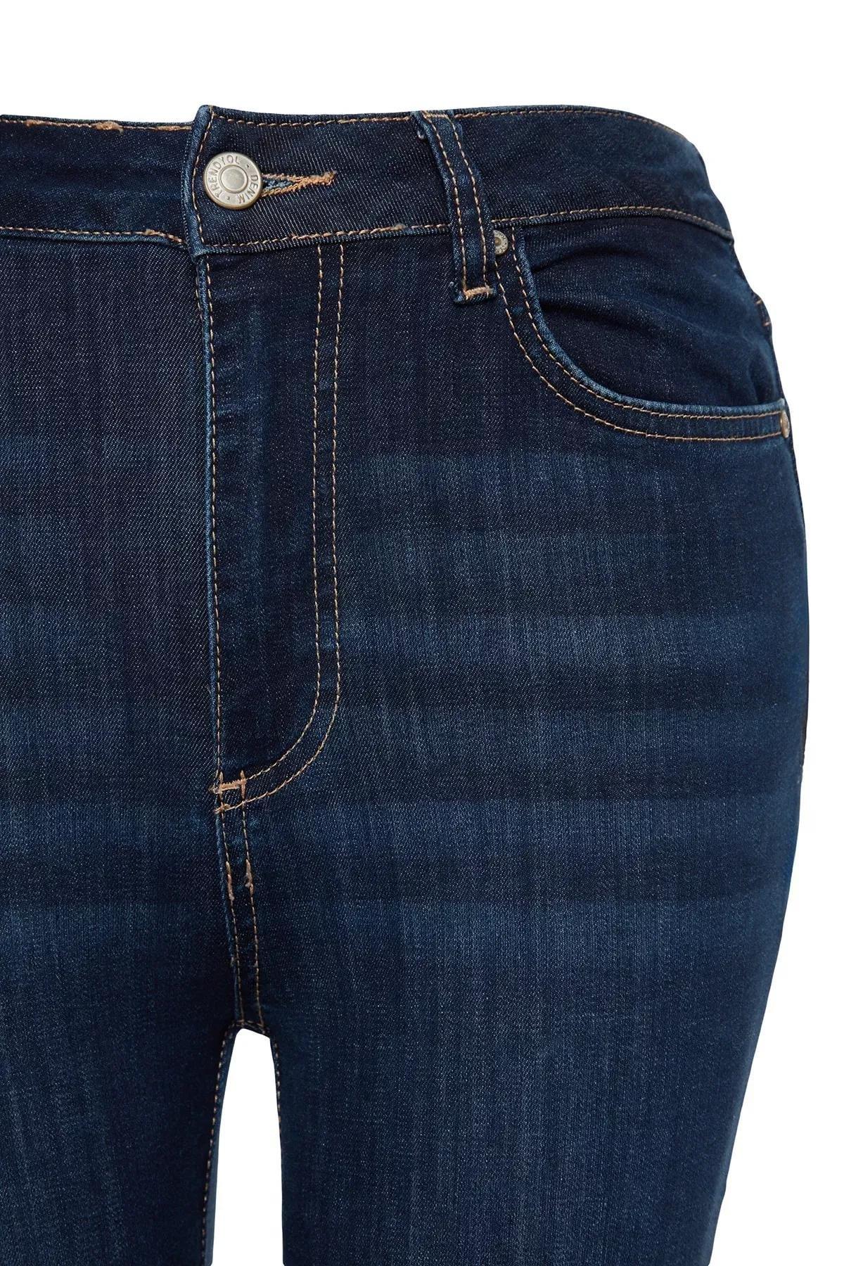 Blue Skinny Jeans, DARK BLUE, large image number 7