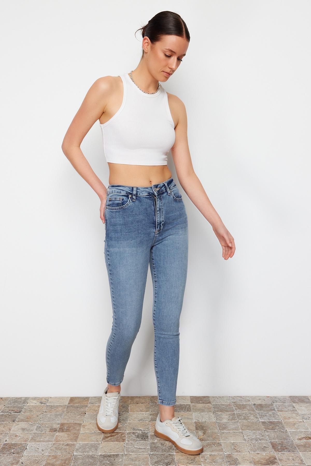 Blue Skinny Jeans, , large image number 0