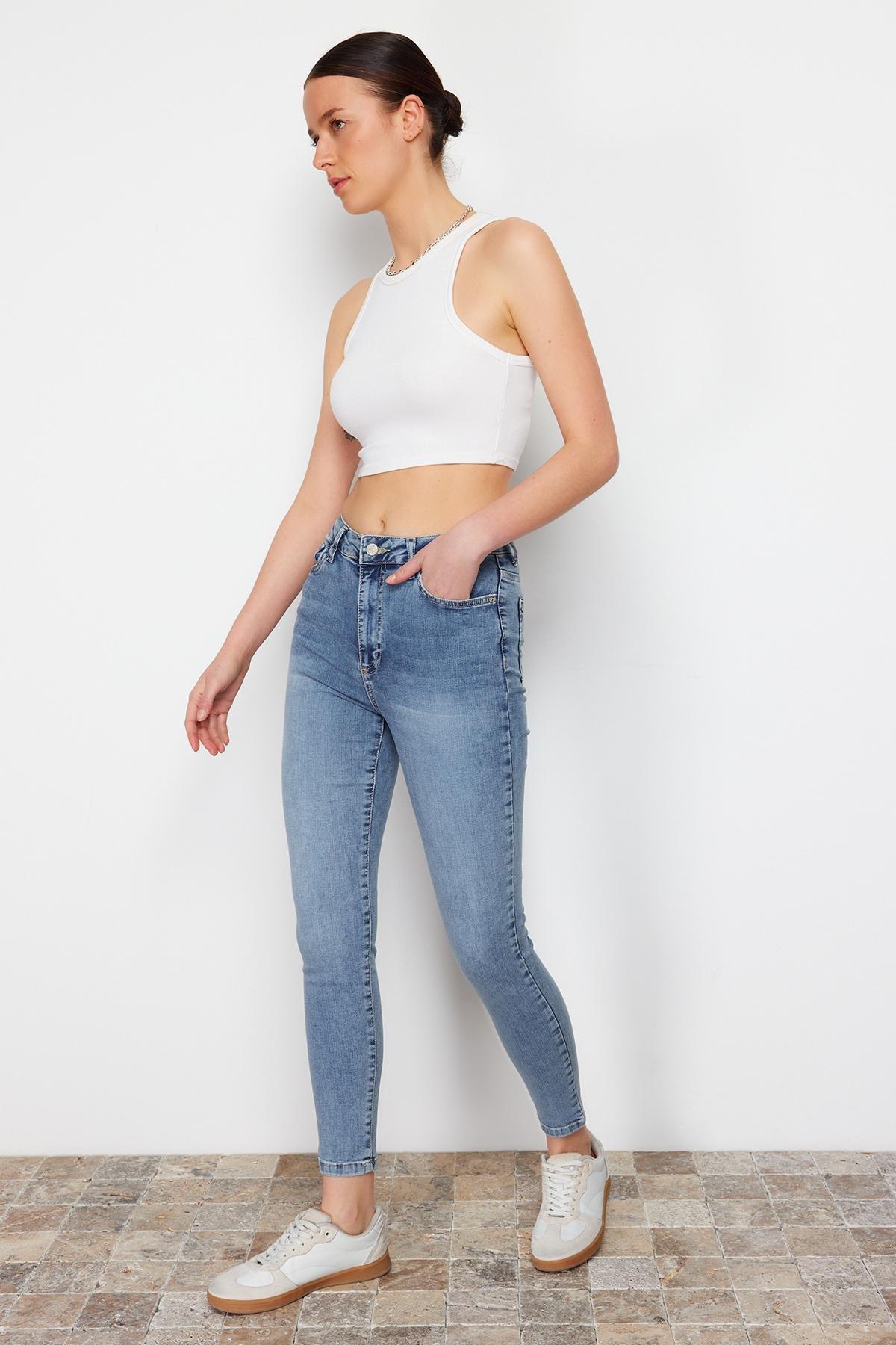 Blue Skinny Jeans, , large image number 2