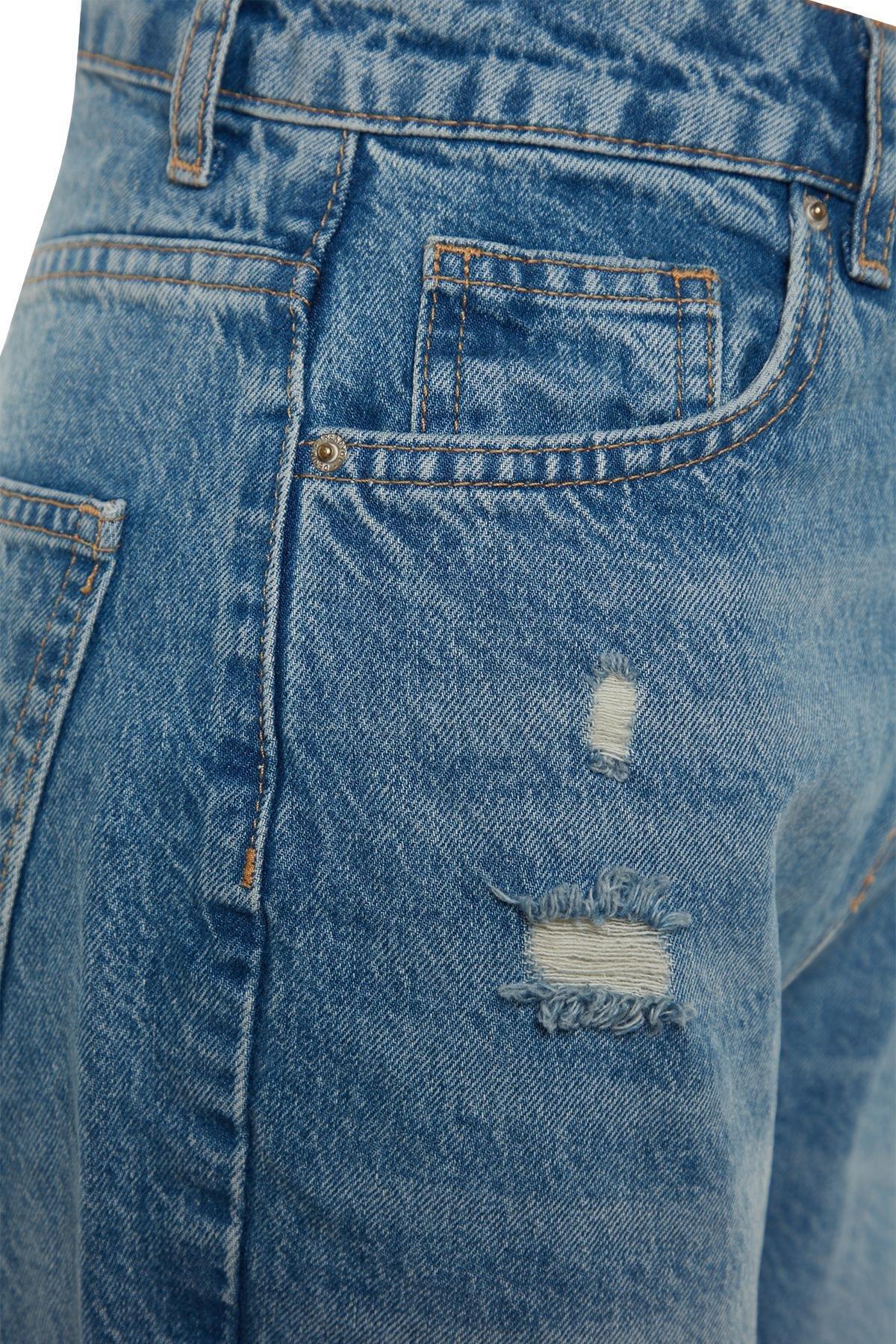 Blue Straight Jeans, , large image number 7