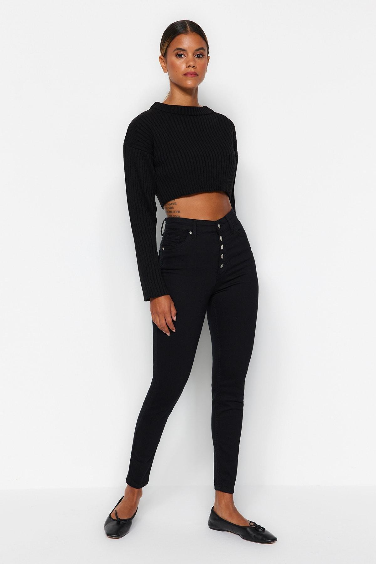 Black Skinny Jeans, , large image number 1