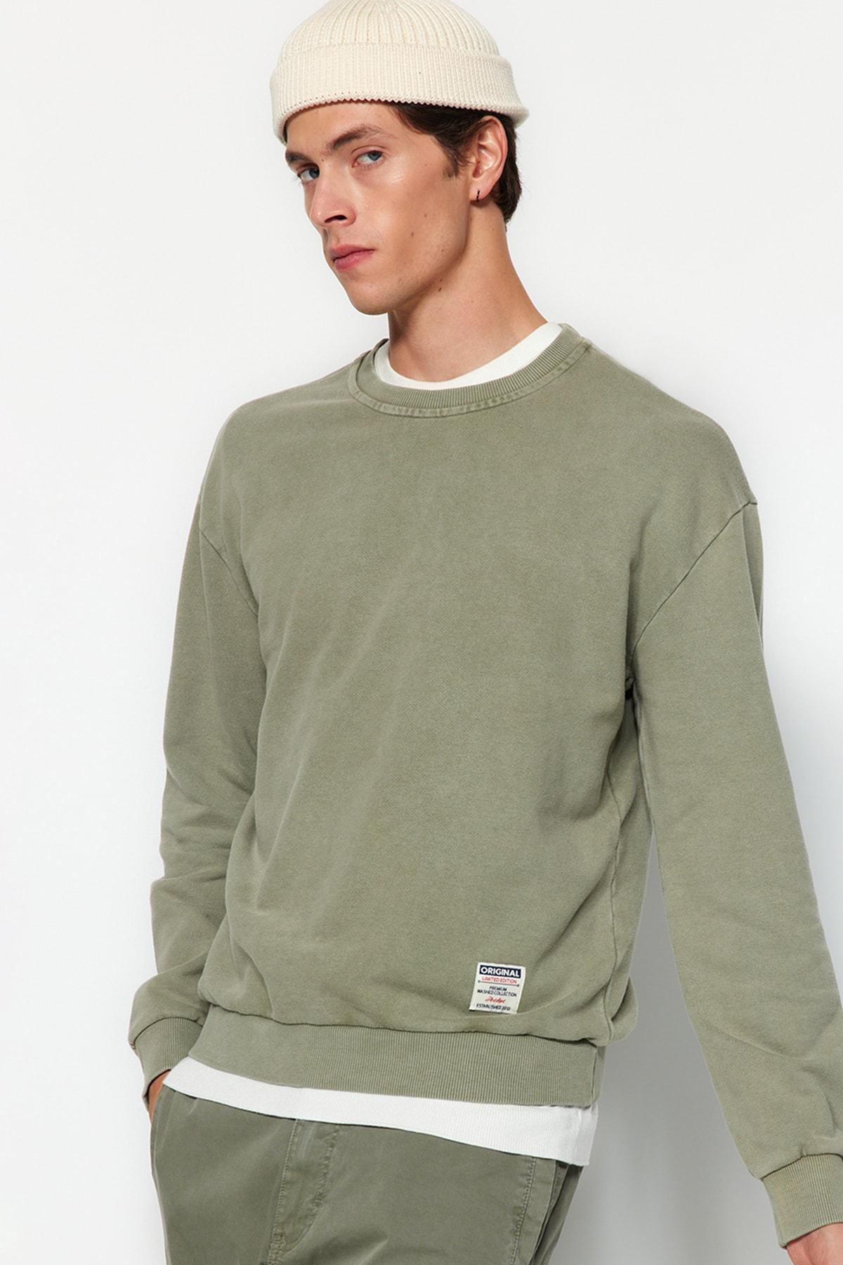 Trendyol - Green Limited Edition Relaxed Sweatshirt