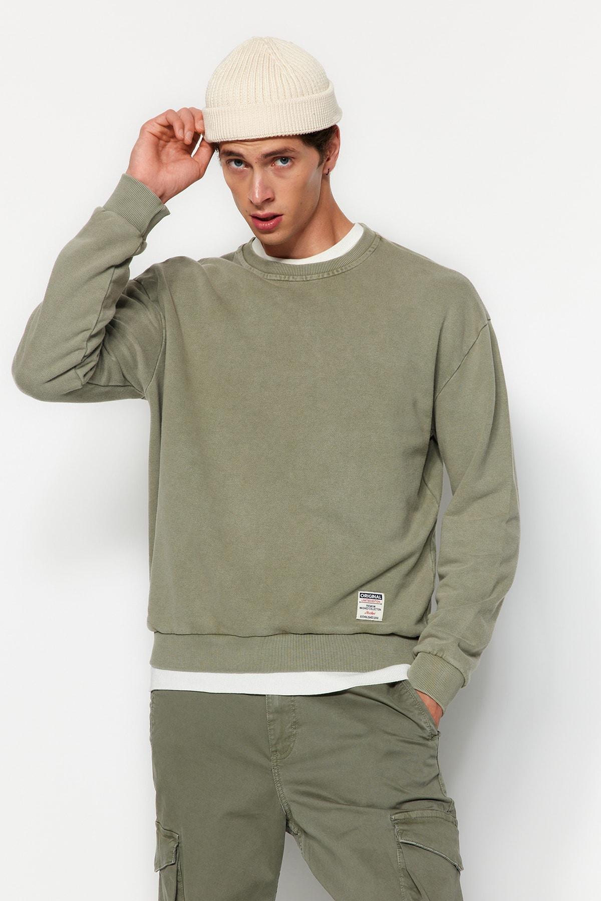 Green Limited Edition Relaxed Sweatshirt, , large image number 5