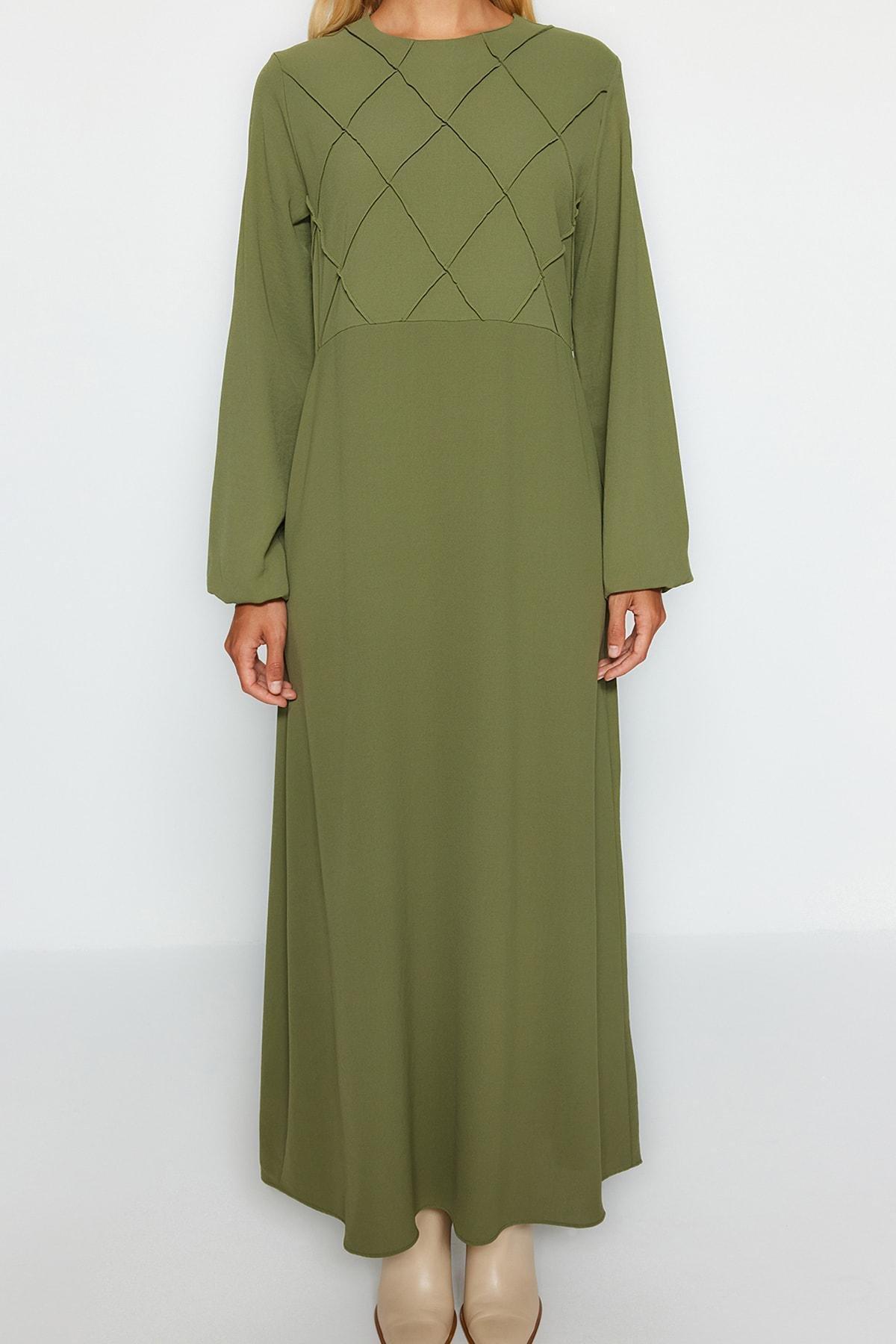 Trendyol - Khaki Detailed Woven Dress