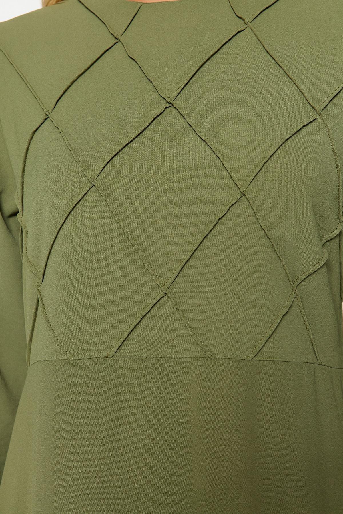 Trendyol - Khaki Detailed Woven Dress