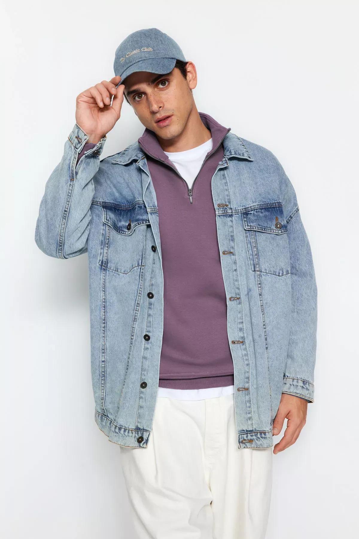 Purple  Zippered Sweatshirt, C101_6914, large image number 2