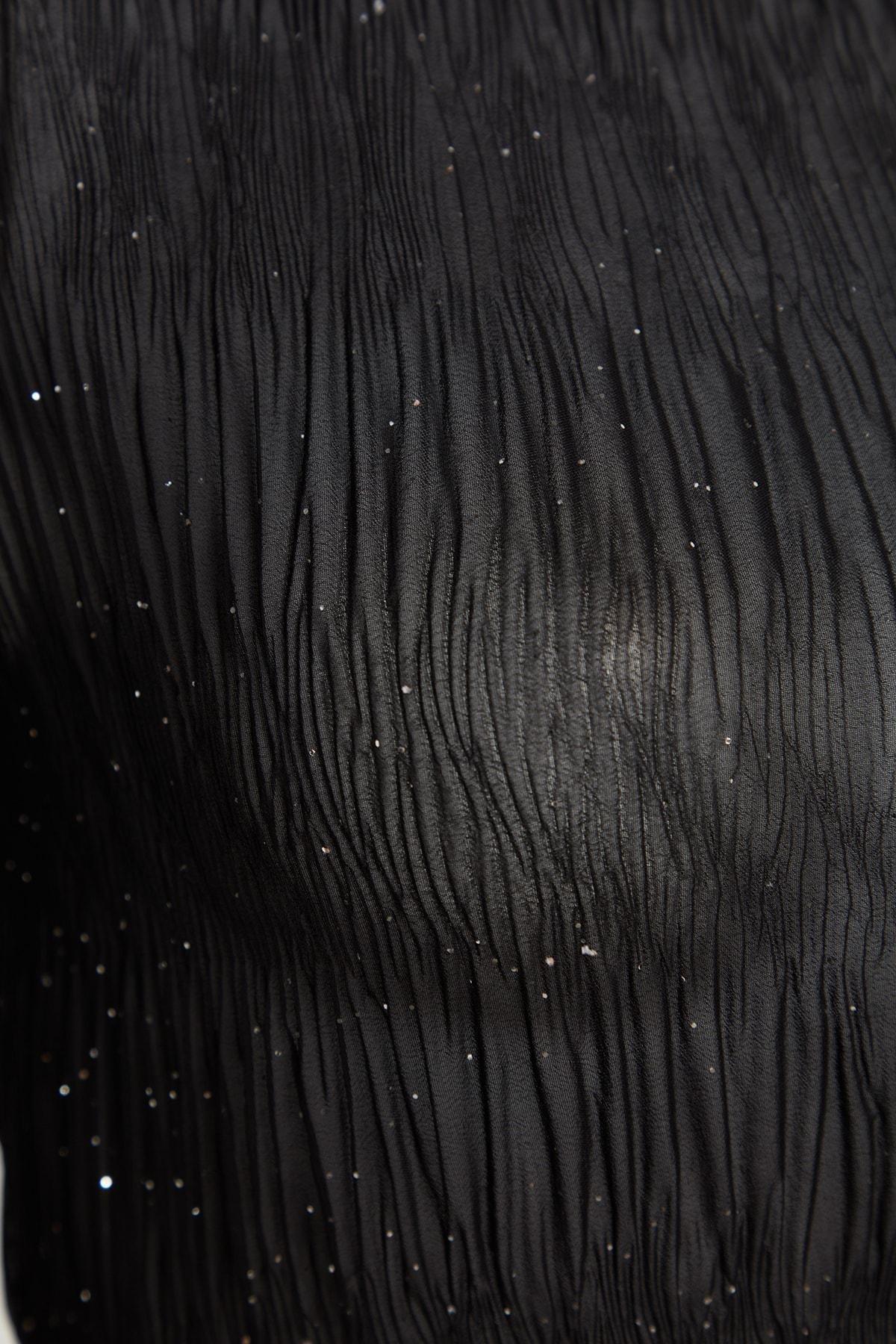 Black Shimmering Blouse, , large image number 6