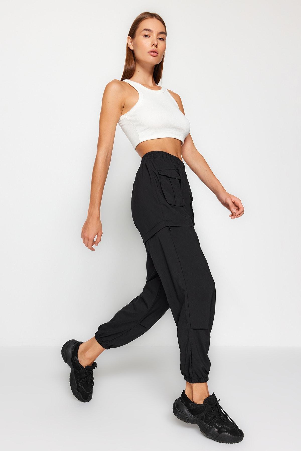 Black Convertible Shorts, , large image number 0