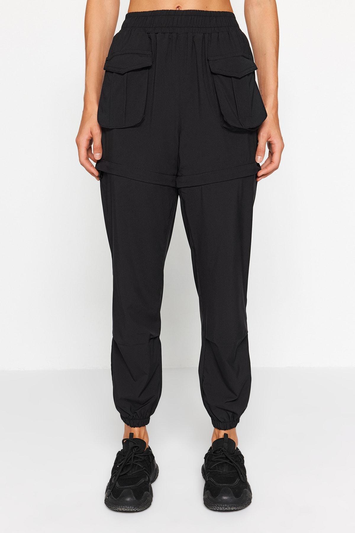 Black Convertible Shorts, , large image number 6