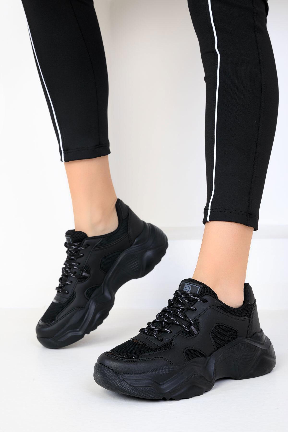 SOHO - Black-Black Womens Sneakers 18240