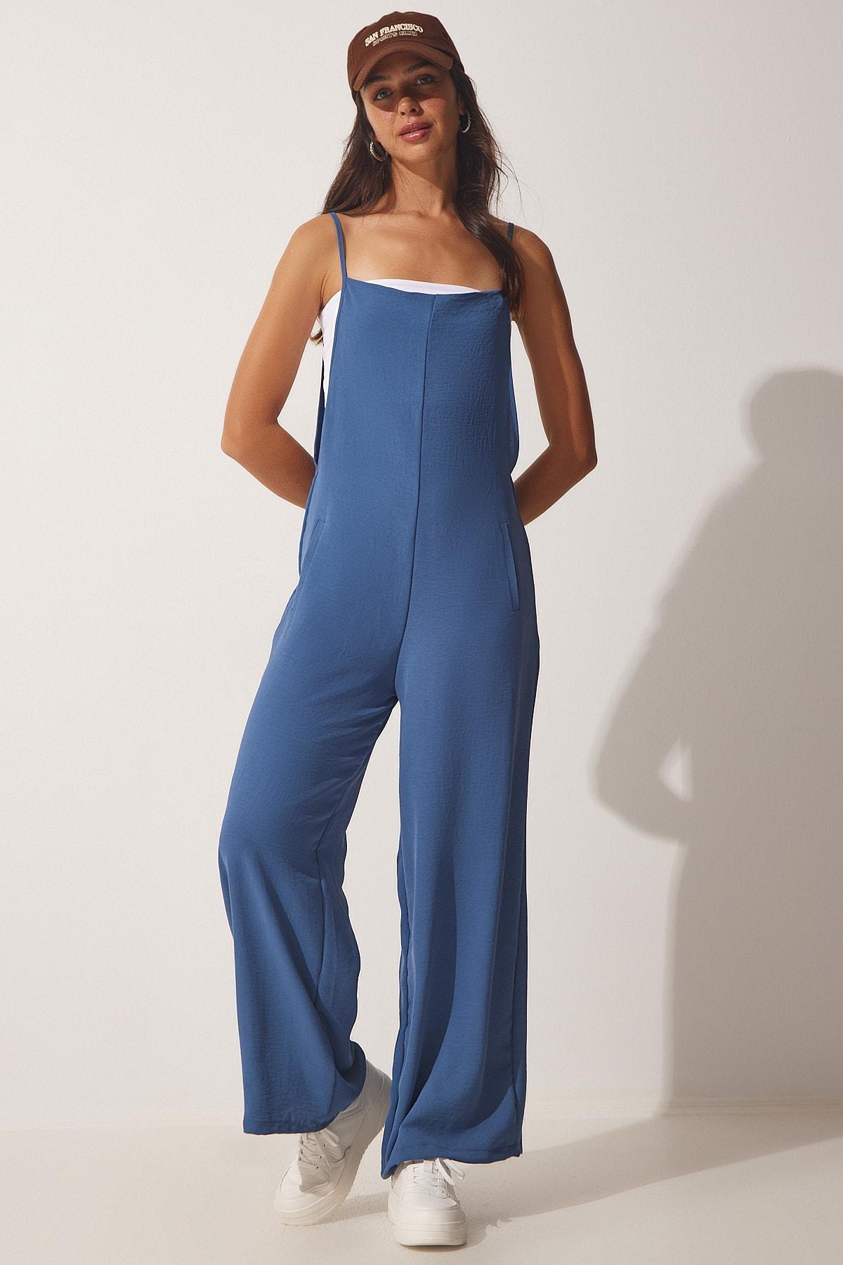 Blue Regular Jumpsuit, INDIGO BLUE, large image number 0