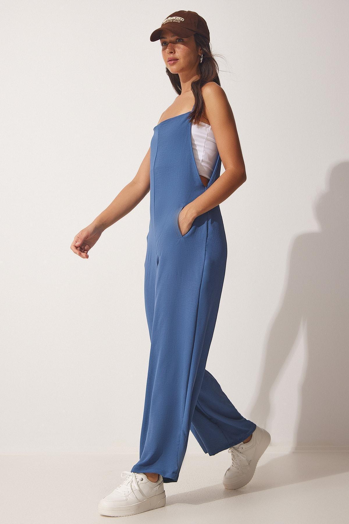 Blue Regular Jumpsuit, INDIGO BLUE, large image number 2