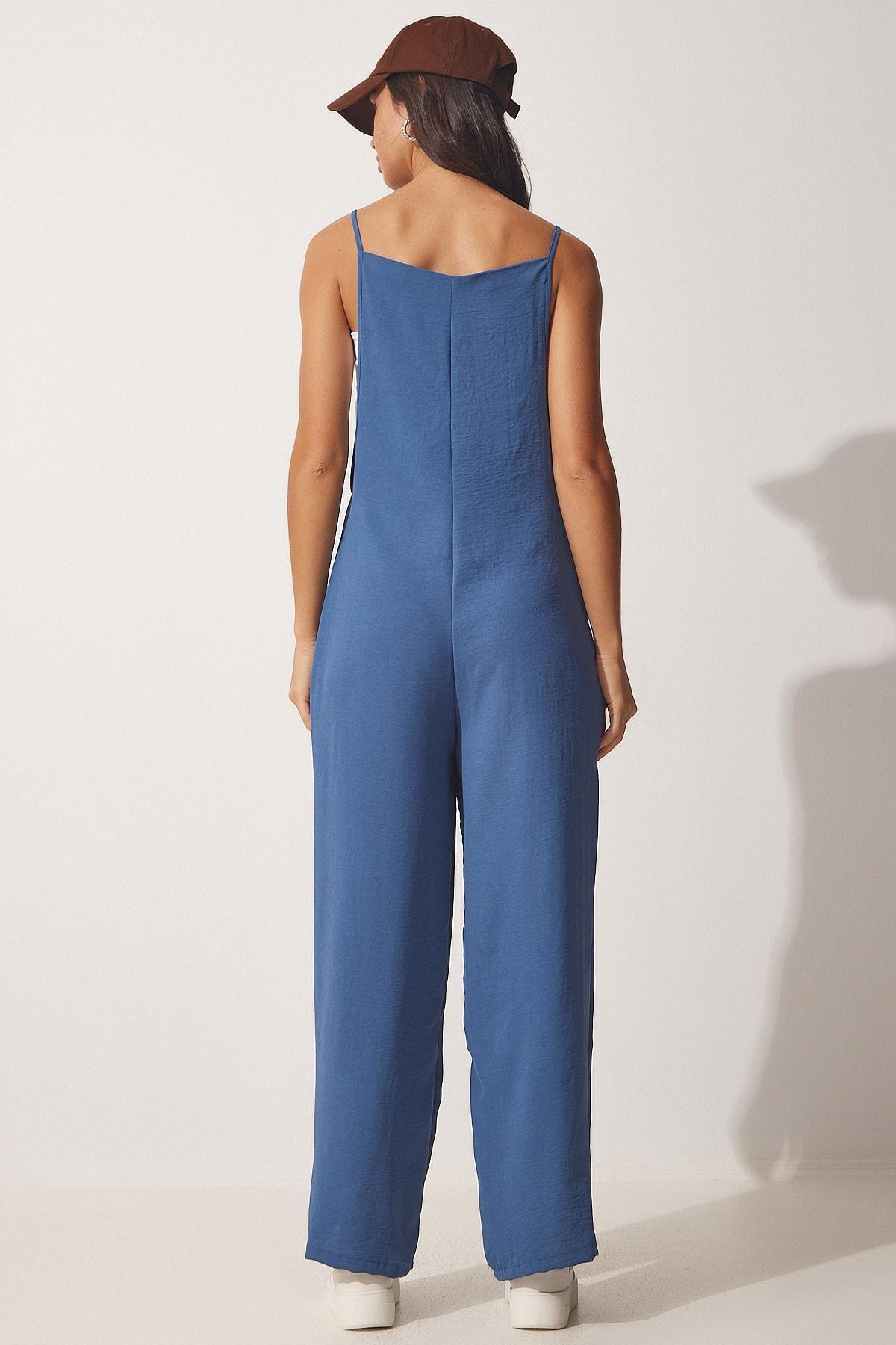 Blue Regular Jumpsuit, INDIGO BLUE, large image number 3