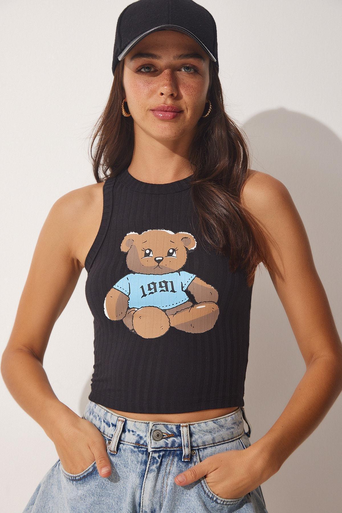 Black Regular T-Shirt, Set Of 2, BLACK WHITE, large image number 2