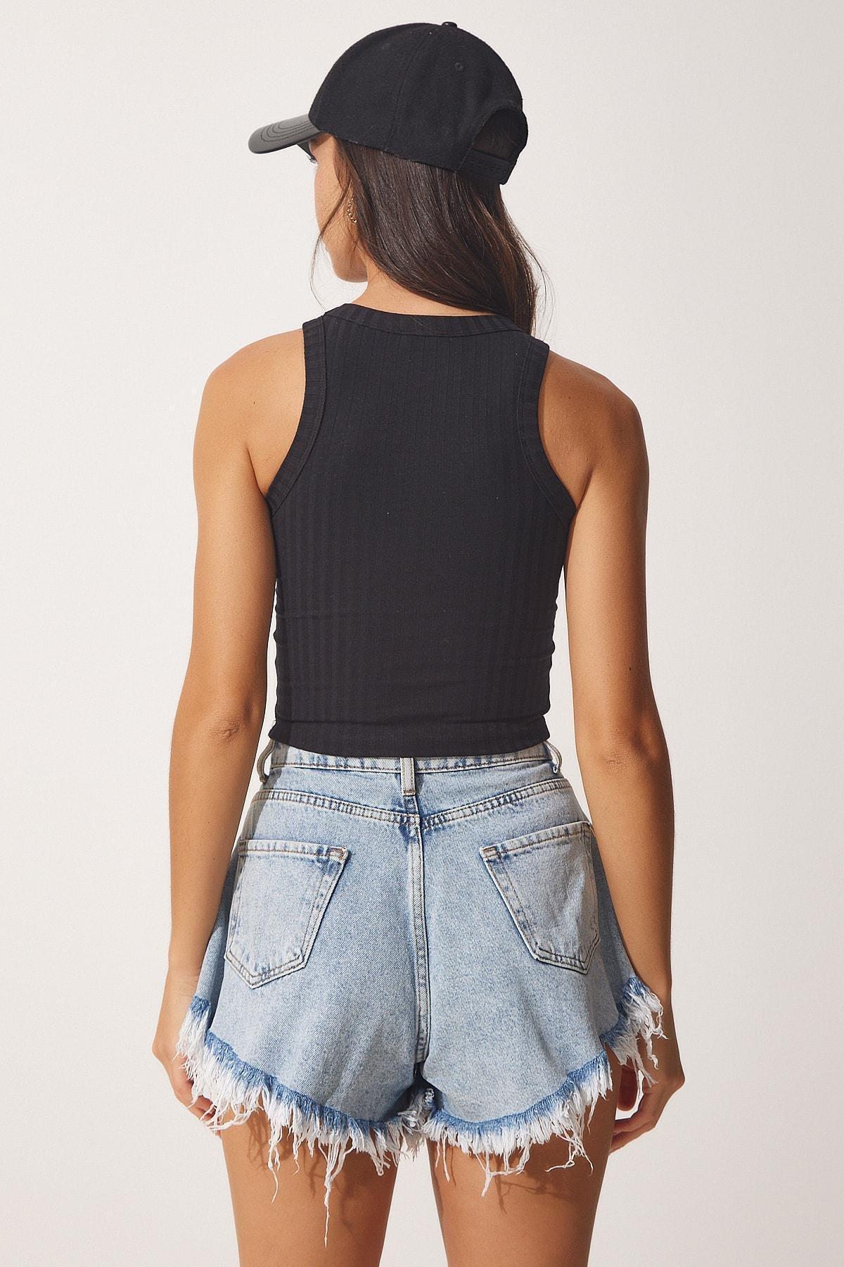 Black Regular T-Shirt, Set Of 2, BLACK WHITE, large image number 3