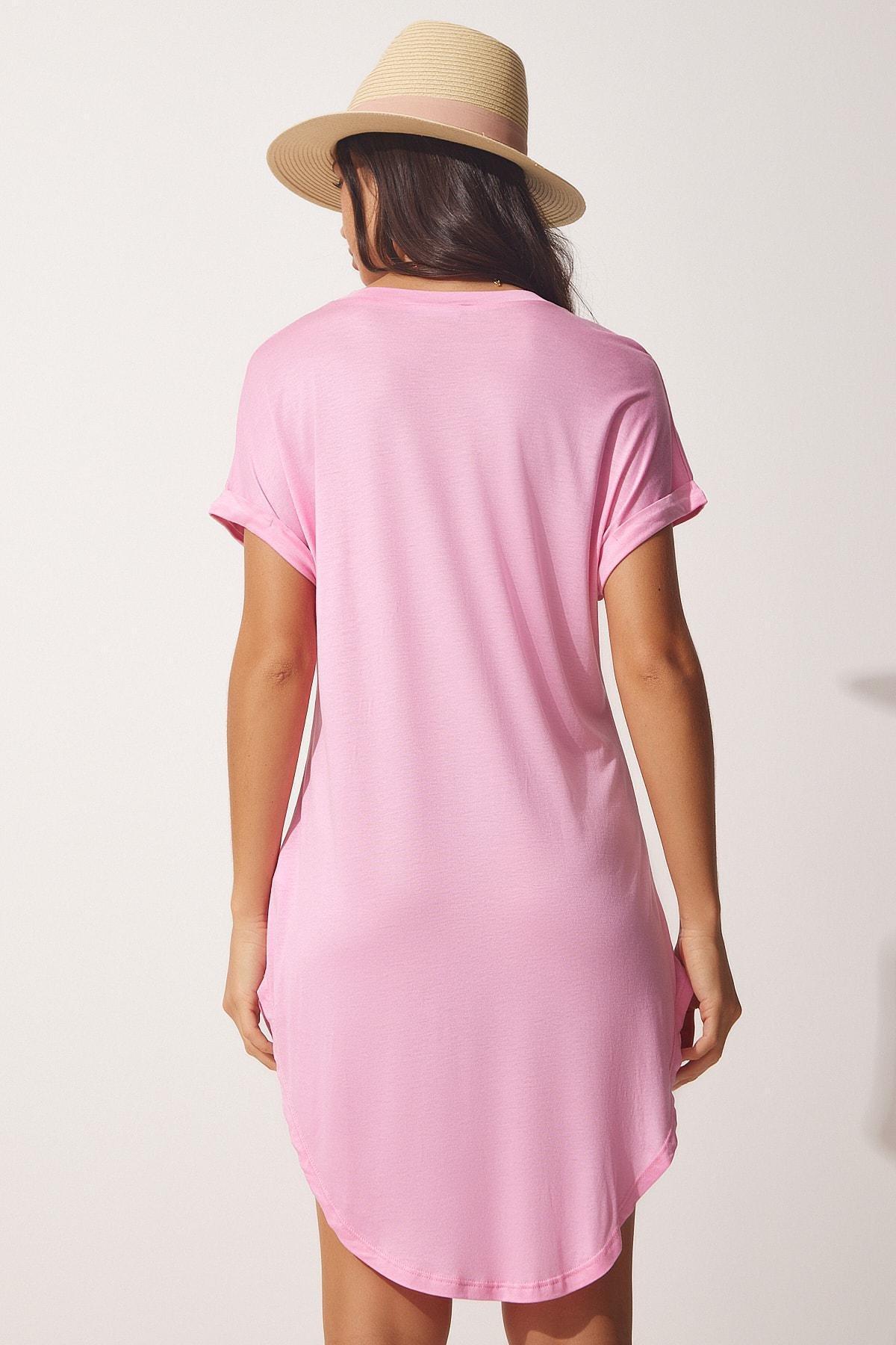 Pink Oversize T-Shirt, SUGAR PINK, large image number 3