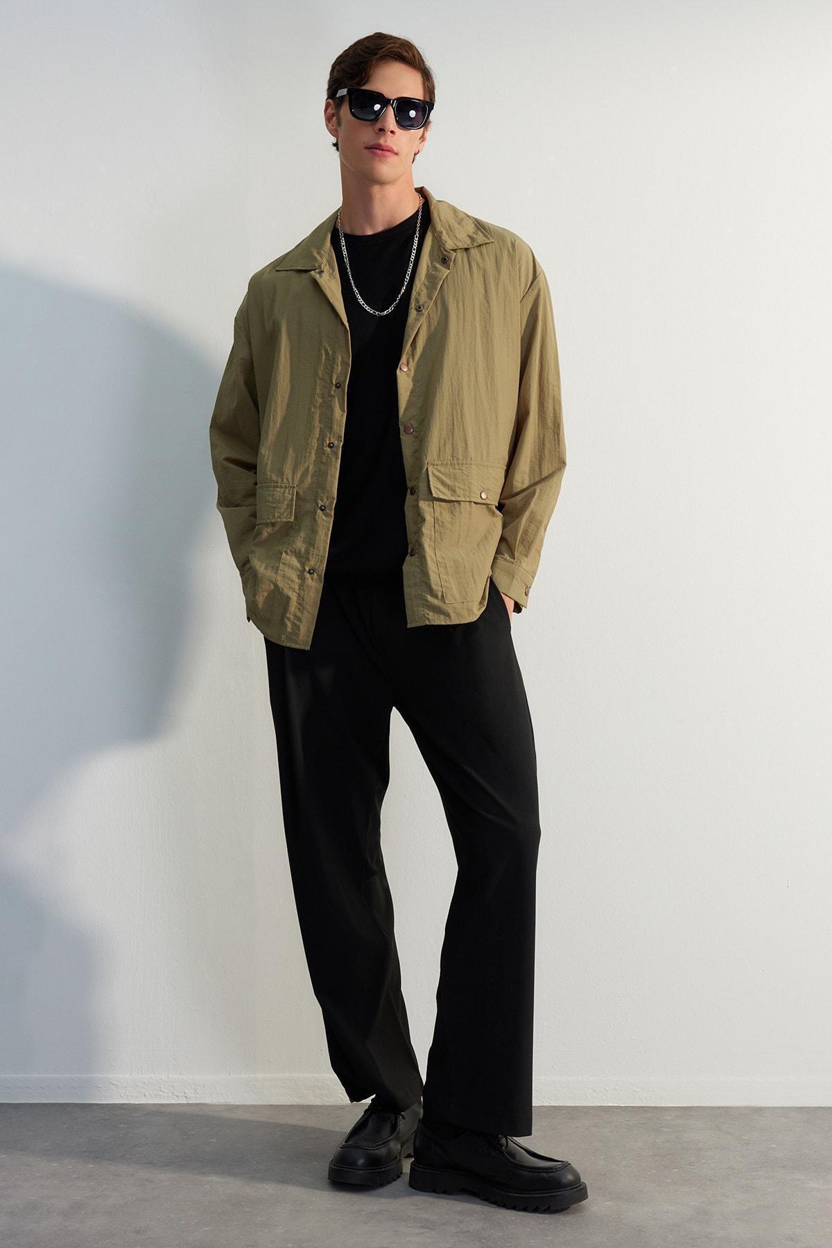 Trendyol - Khaki Oversized Limited Edition Jacket
