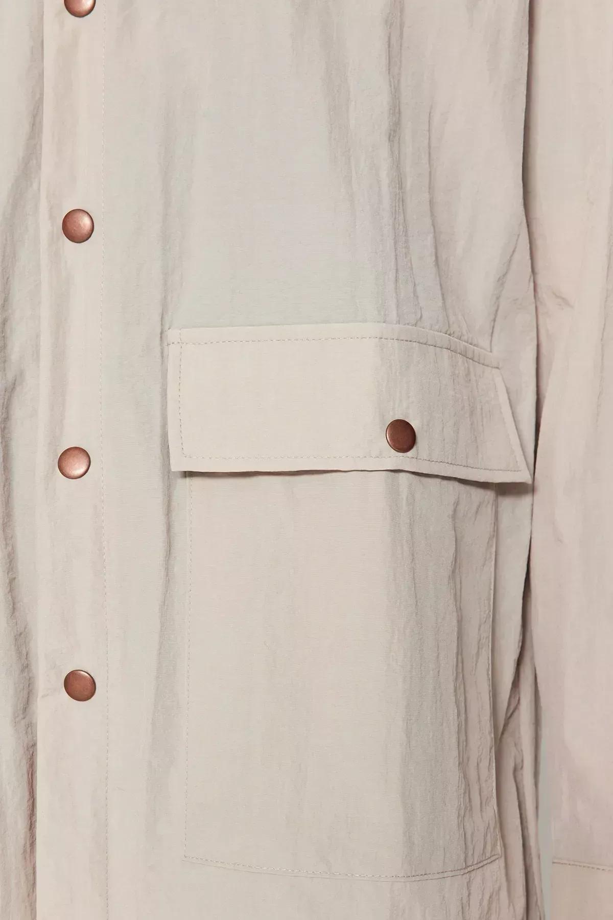 جاكيت بقصة فضفاضة بإصدار محدود، بيج, STONE, large image number 3