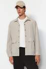 Trendyol - Beige Oversized Limited Edition Jacket