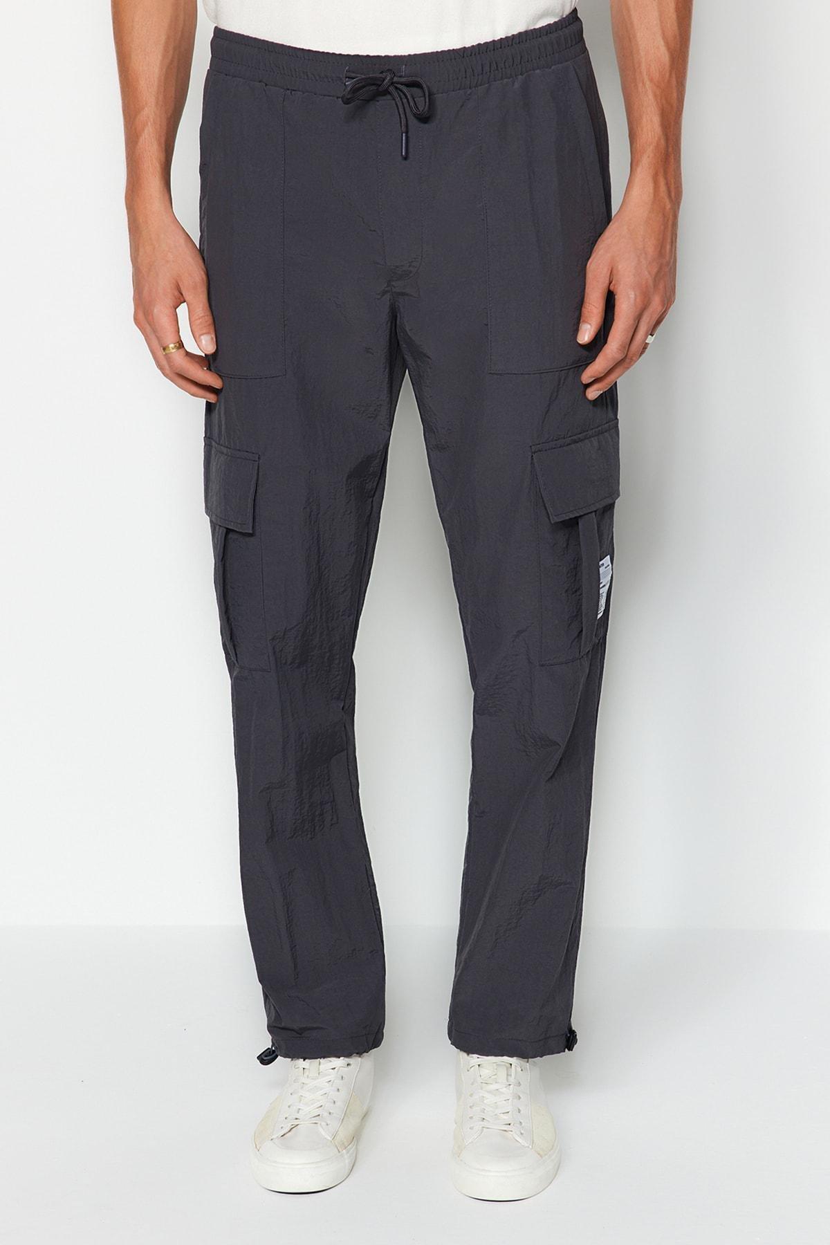 Trendyol - Grey Parachute Trousers