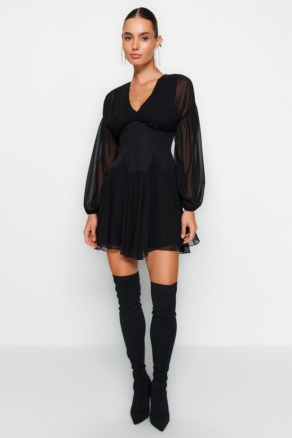 Black Skater Dress, , large image number 2