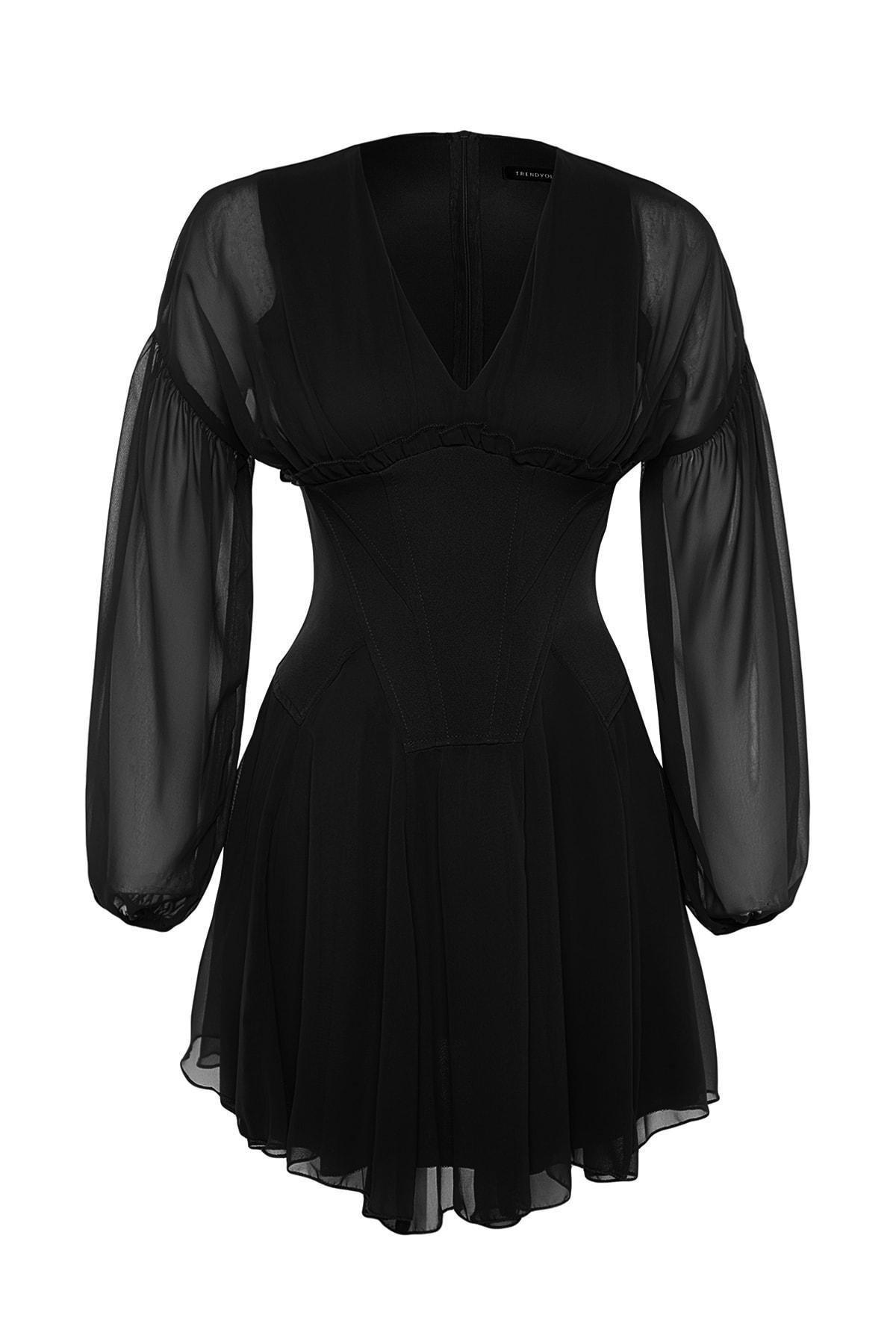 Black Skater Dress, , large image number 5