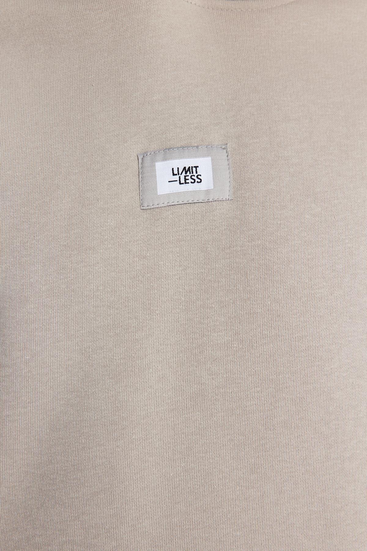 Grey Hooded Long-Sleeve Sweatshirt, , large image number 4