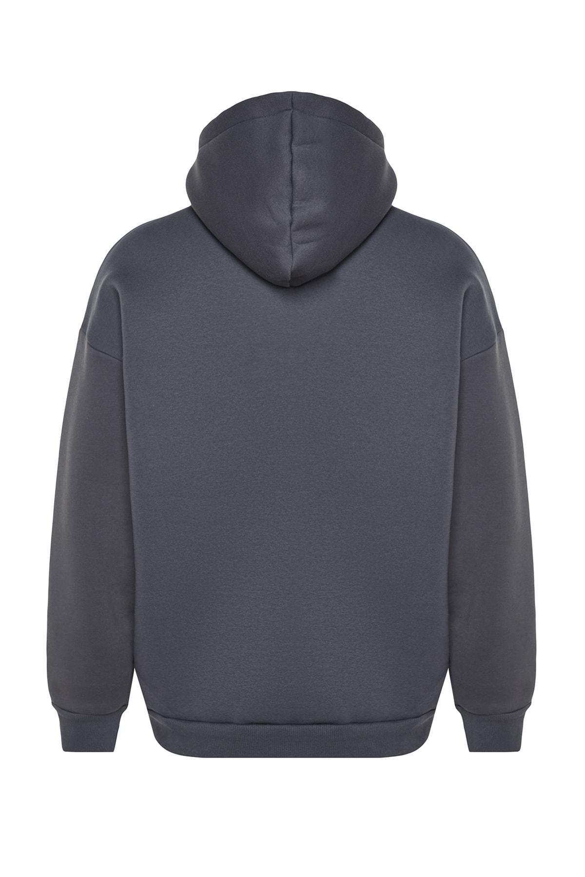Navy Oversize Hoodie, , large image number 6