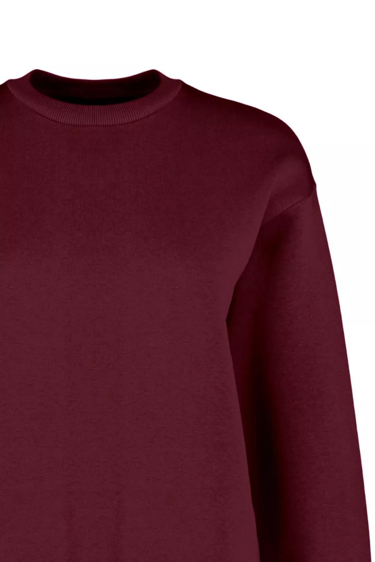 Red Polar Fleece Crew-Neck Sweatshirt, , large image number 4