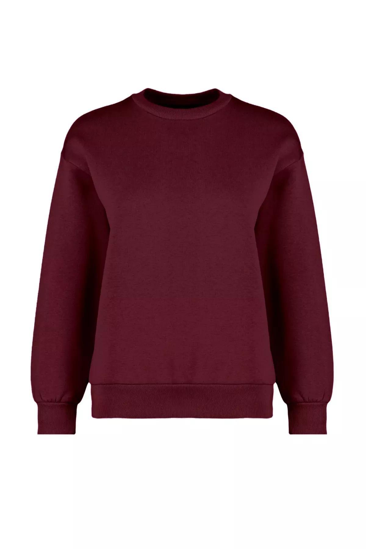 Red Polar Fleece Crew-Neck Sweatshirt, , large image number 6