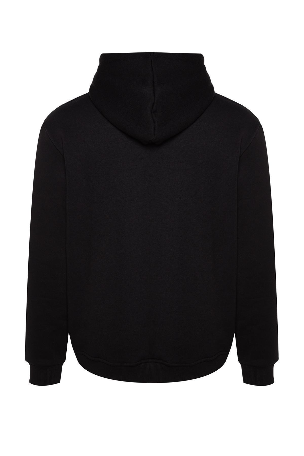 Black Space Embroidery Hoodie, , large image number 6