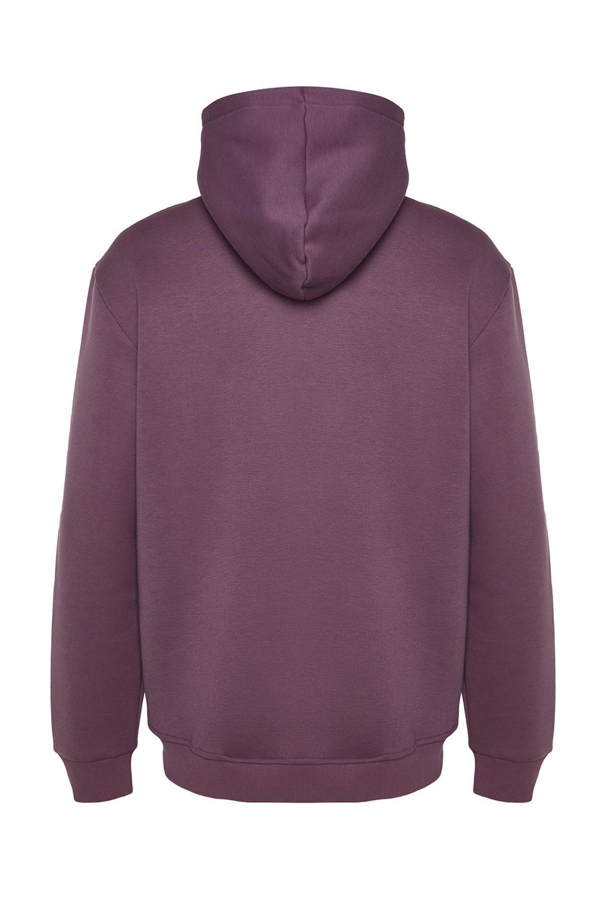 Purple Embroidered Hoodie, , large image number 6