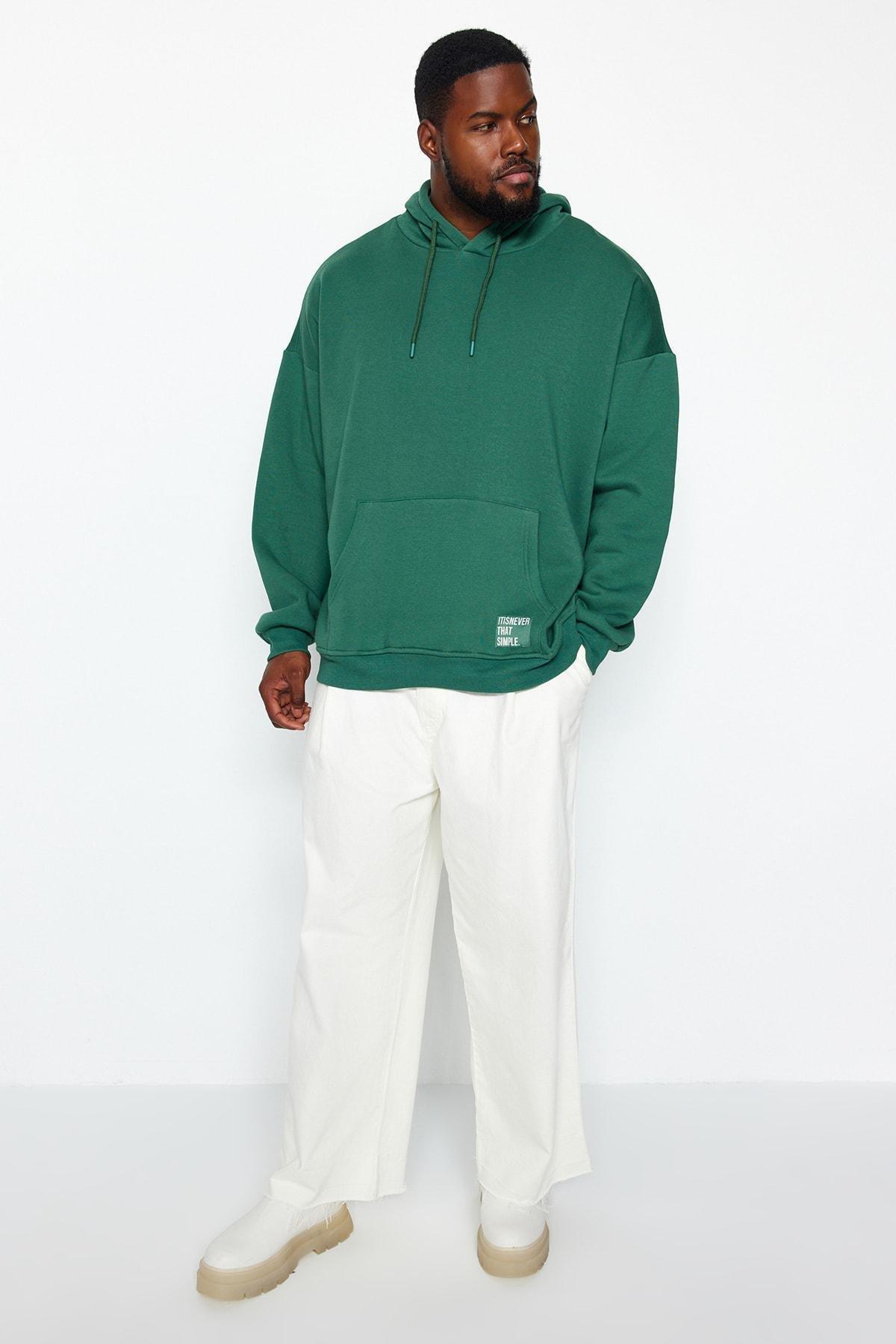 Green Oversize Hoodie, , large image number 2