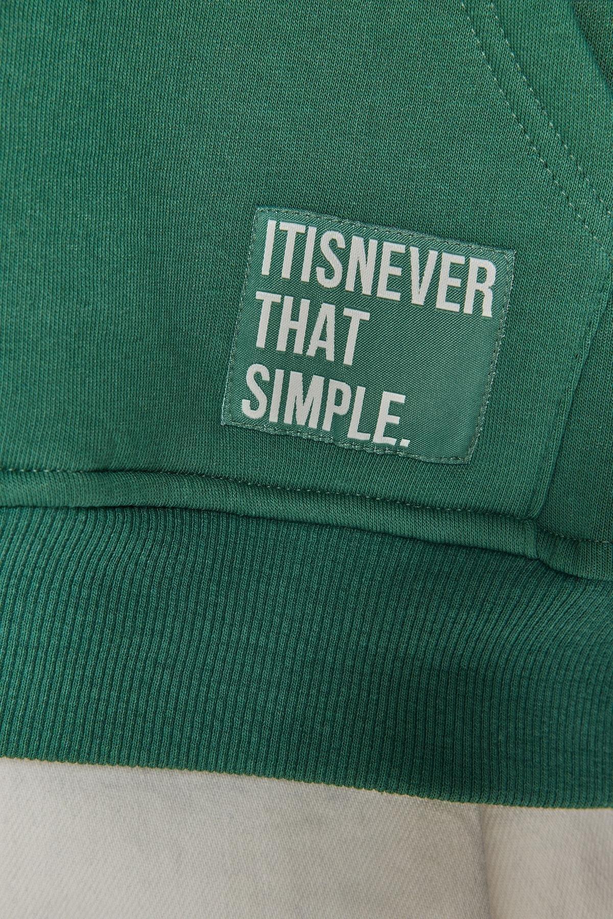 Green Oversize Hoodie, , large image number 4