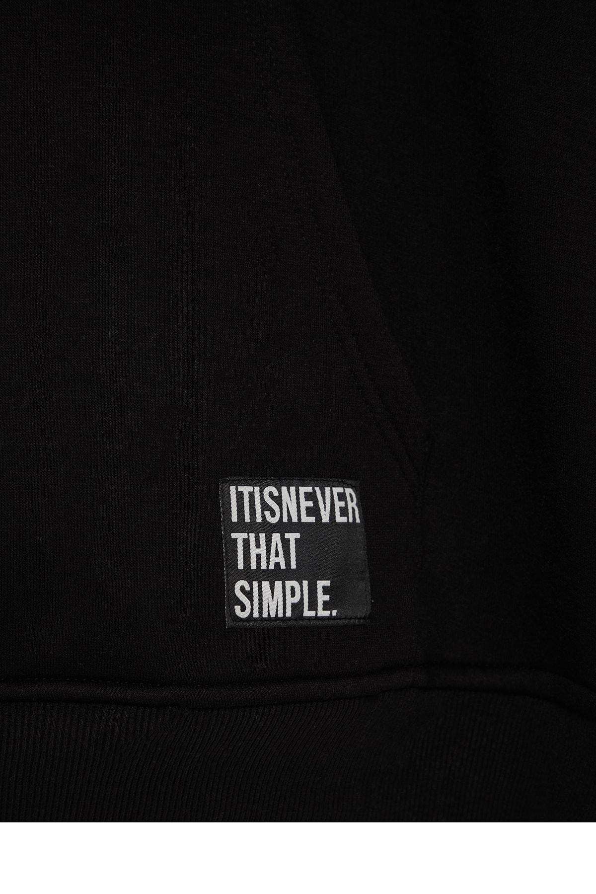 Black Oversize Hoodie, , large image number 5